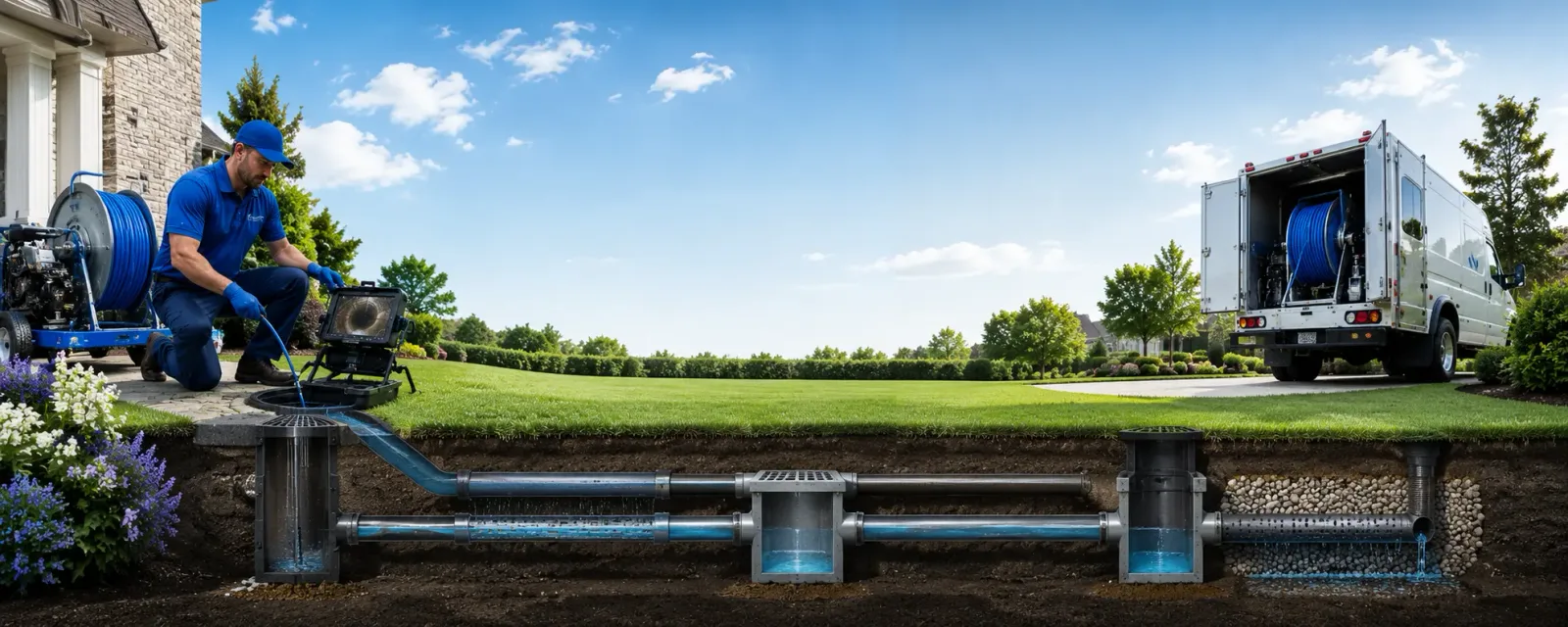 Outdoor drain cleaning information for Minoa, NY